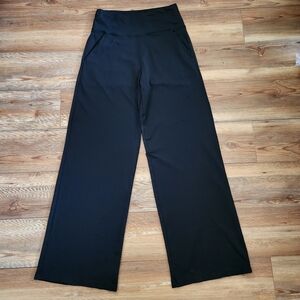 Kiragrace Wide Leg Pants Women's L Black Classic High Waist